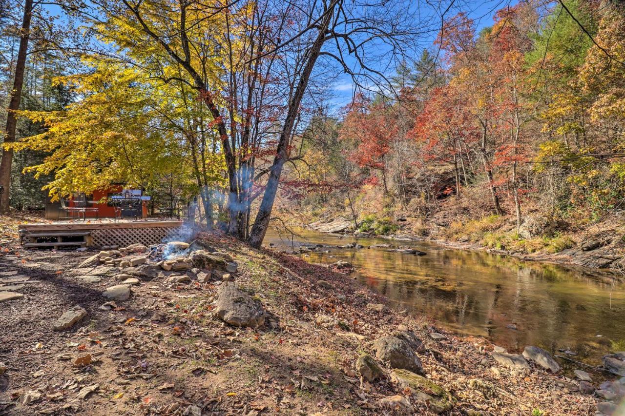 Villa Creekside Retreat With Deck, 18 Miles To Wolf Ridge Weaverville Exterior foto