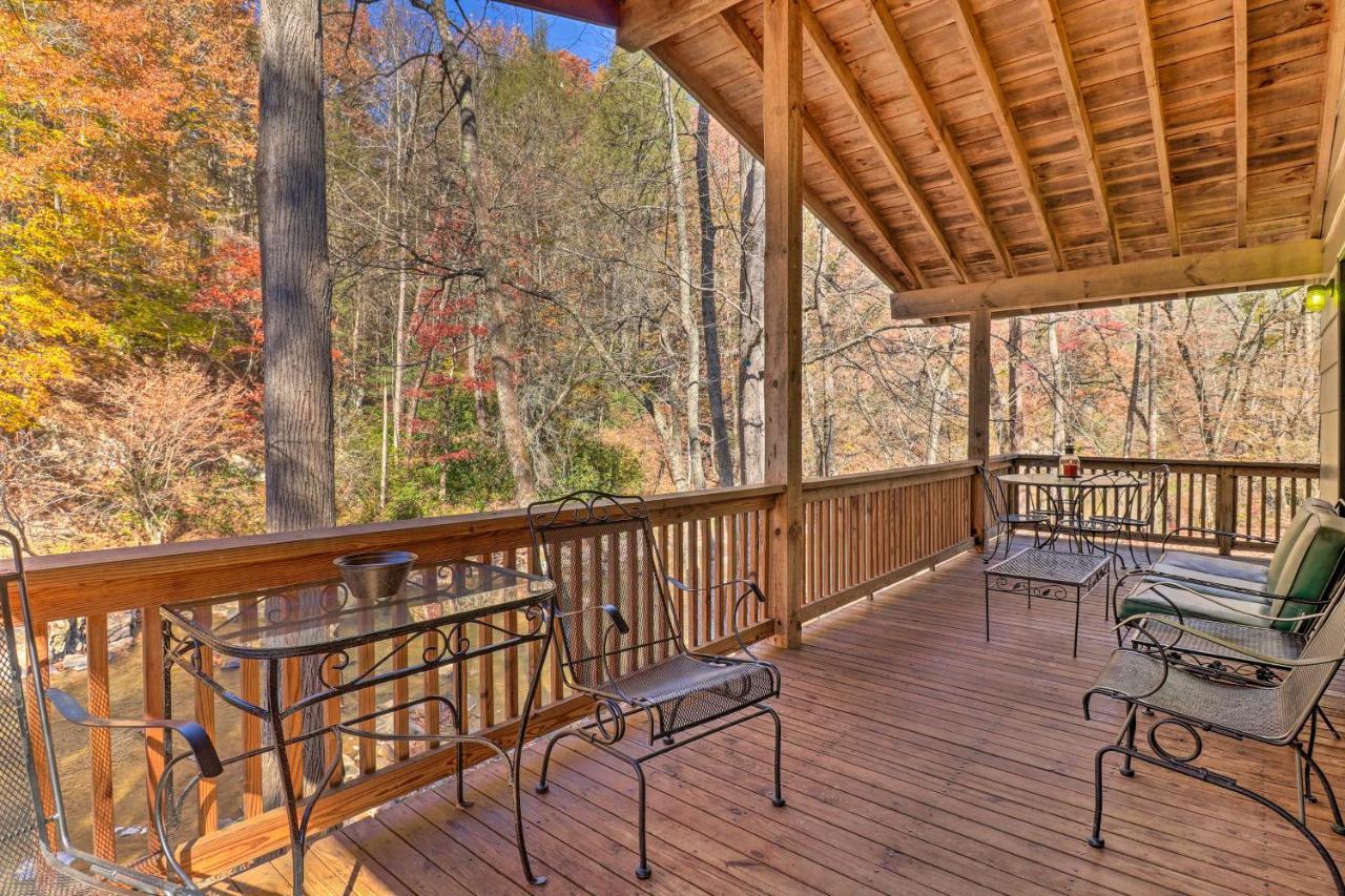 Villa Creekside Retreat With Deck, 18 Miles To Wolf Ridge Weaverville Exterior foto